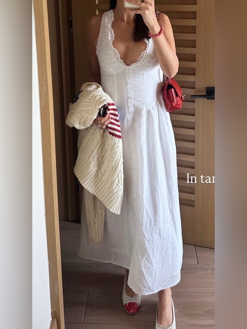 Target viral white embroidered midi dress